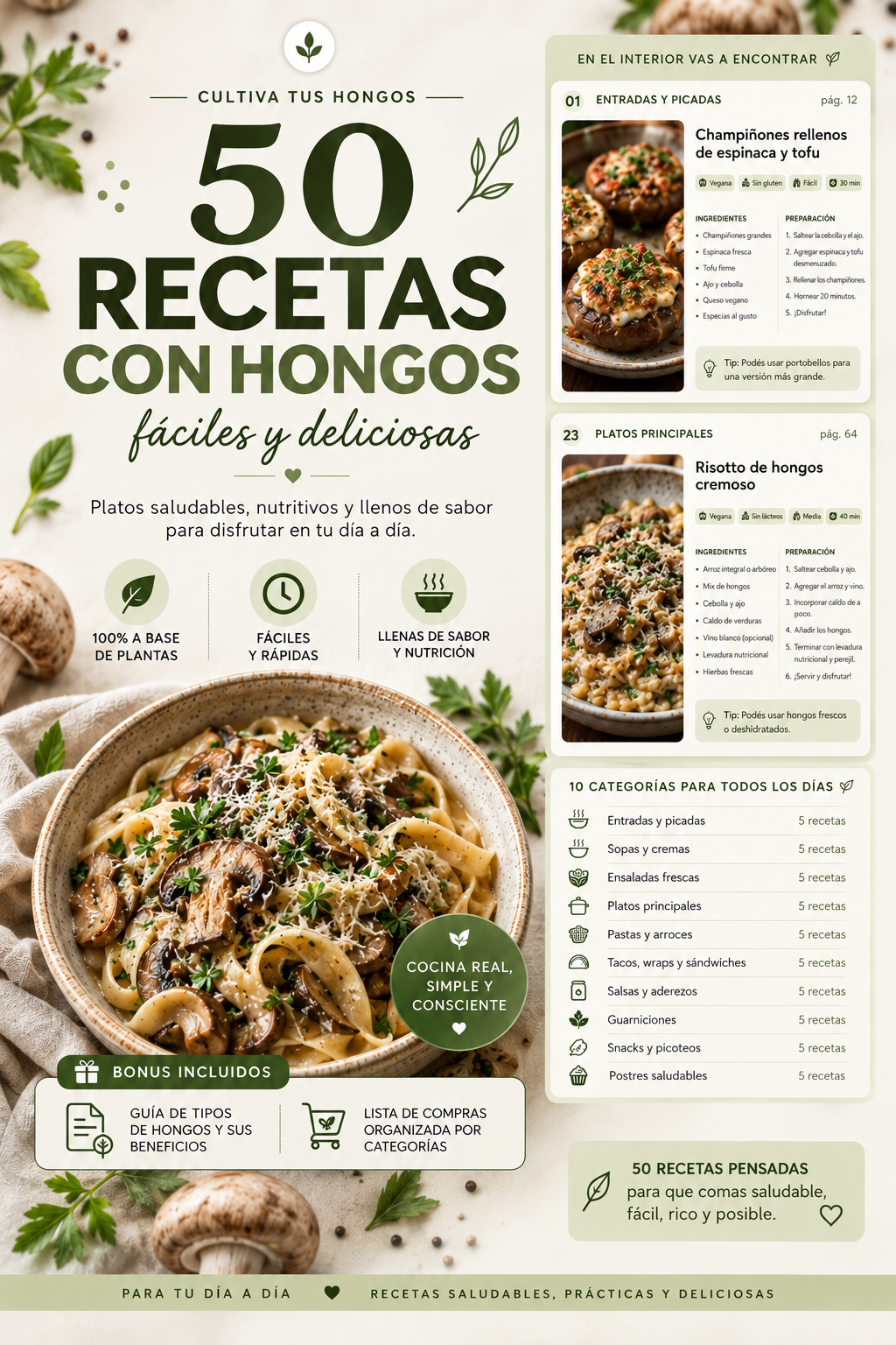 50 Recetas con Hongos